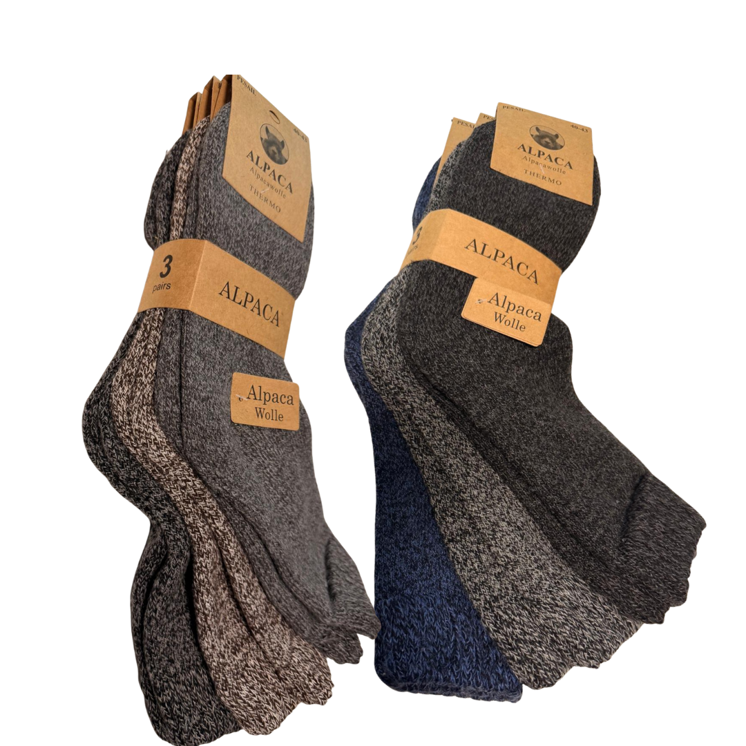 3/6/9er Pack Alpakasocken Damen & Herren 100% Alpakawolle Thermo Warm & Atmungsaktiv 91118er Pack Alpakasocken Damen & Herren  Alpakawolle Thermo Warm & Atmungsaktiv Wz02